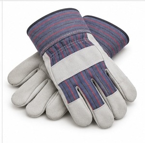 Gants de rigger canadiens en cuir lisse, durables, respirants, flexibles, antidérapants, résistants à la chaleur, avec manchette renforcée, personnalisables - Product Image 1