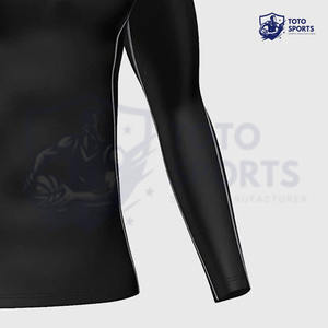 ชุดรัชการ์ดผู้ชายแบบสวมใส่สบาย ระบายอากาศได้ดี กระชับรูปร่าง น้ำหนักเบา ออกแบบได้ตามต้องการ แขนยาว สำหรับมืออาชีพ - Product Image 4