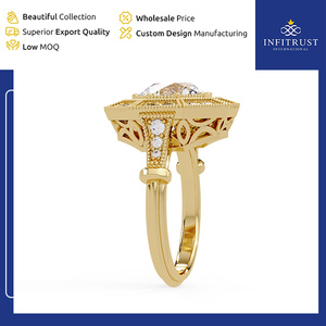 Huge Demanded Best in Selling Genuine Quality Excellent VVS Clarity Handcrafted 925 Sterling <b>Silver</b> <b>Solitaire</b> Diamond <b>Rings</b> - Product Image 4