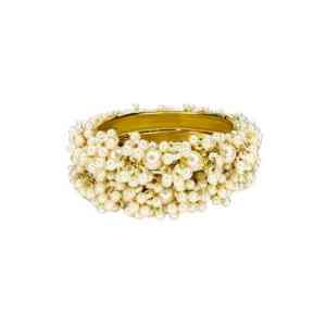 Ensemble de bracelets de mariage islamiques tendance et traditionnels en or, avec des churas Kundan lourdes pour femmes, bijoux - Product Image 3