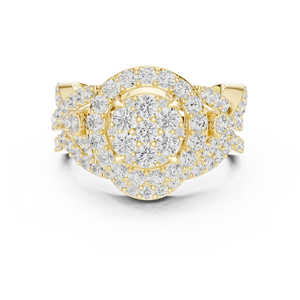 Anillo solitario clásico de oro amarillo macizo de 14k con diamante de talla brillante redonda para mujer, ideal para compromiso, aniversario o regalo de boda. - Product Image 1