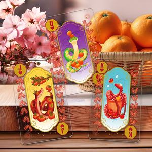 Le serpent prospère, cartes à jouer lavables en plastique transparent - Product Image 4