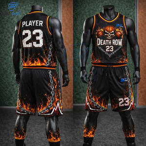 Conjunto de Uniforme de Baloncesto Sublimado con Estampado Personalizado para Hombre, Sin Mangas, Deportivo, Transpirable, de Secado Rápido, para Entrenamiento y Juego, Tallas Grandes, OEM - Product Image 5