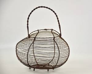 Compact Metal Egg <b>Storage</b> <b>Basket</b>, Space Saving Kitchen Organizer - Product Image 5