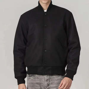Chaqueta de invierno de manga larga con diseños de botones a la moda, chaqueta universitaria de calidad profesional para venta en línea - Product Image 4