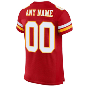 Maillot de football américain d'origine, col en V, manches courtes, taille plus, respirant, 100% polyester, haute qualité - Product Image 5