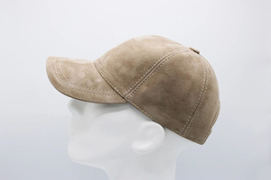 Unisex Adjustable 6-Panel Breathable <b>Waterproof</b> Suede Leather Baseball <b>Cap</b> Stylish Classic Sporty for Men Women - Product Image 2