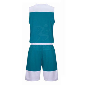 Uniforme de basketball pour adultes de haute qualité, respirant à l'avant, écologique, personnalisable avec le nom de l'équipe, 100 % polyester pour les sports d'équipe - Product Image 3