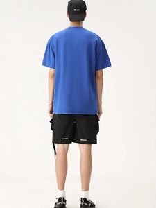เสื้อยืดโอเวอร์ไซส์ผ้าฝ้ายแท้ 100% น้ำหนัก 220 กรัม พิมพ์ลายตามสั่งที่ไหล่ สไตล์ฮิปฮอป ไซส์ใหญ่พิเศษ ผ้าฝ้ายแท้ 100% ทรงบ็อกซี่ สำหรับผู้ชาย - Product Image 2