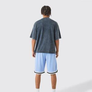 กางเกงขาสั้นกีฬาสำหรับฤดูร้อน วิ่งออกกำลังกาย บาสเก็ตบอล ผ้าตาข่าย ระบายอากาศ สำหรับผู้ชาย - Product Image 3