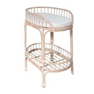 Cambiador de Bebé de Ratán, Muebles Infantiles para Cuarto de Bebé, Soporte Ovalado Tejido, Precio de Fábrica, Barato, Alta Calidad, Venta al por Mayor - Product Image 1