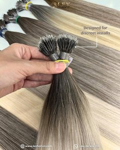 LEXHAIR ผมแท้เวอร์จิ้นแบบนาโนริงจากผู้บริจาคคนเดียว  แบบ I-tip  สีตามสั่ง น้ำหนัก 100 กรัม ผมเวียดนามแท้ 100% ขายส่ง - Product Image 2