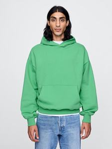 Sudaderas con Capucha Personalizadas para Hombre, Tallas Grandes, Corte Holgado, Hombros Caídos, Forro Polar Grueso para Invierno, Estilo Urbano Básico, 100% Algodón - Product Image 3