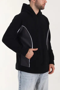 Sweat à capuche décontracté pour homme en molleton, doublure coton/polyester, imprimé numérique, teint uni, respirant, léger, manches longues, idéal pour l'hiver - Product Image 2