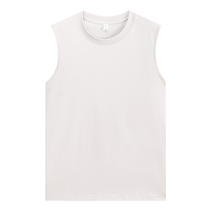 Débardeur Homme Grande Taille 100% Coton 200g Col Rond Sans Manches Style Décontracté pour la Gym – Prix Usine Chine Bangladesh - Product Image 3