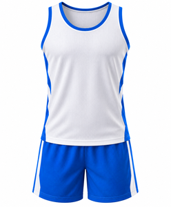 Ensemble de maillots de basket-ball personnalisés, séchage rapide, respirant, en mesh, débardeur et short, uniforme sportif d'équipe - Product Image 1