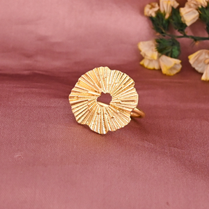 Anillo Ajustable de Latón Chapado en Oro con Forma Elegante para Mujer, Regalo de Boda o Compromiso, Lote al por Mayor de 25 Pares - Product Image 1