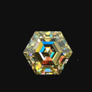 Diamante Amarillo de Corte Hexagonal Cultivado en Laboratorio, Certificado DEF VVS VS, Piedra de Color Fantasía para Diseño de Joyería Fina - Product Image 3