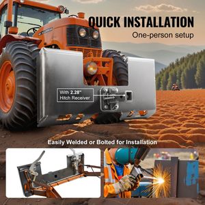 Piastra di Attacco Rapido 3/8" per Skid Steer con Ricevitore da 2.28" e Capacità di 7000 libbre - Product Image 4