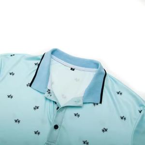 Camisetas de Golf con Estampado por Sublimación, Jersey de Manga Corta, Camisetas de Golf Personalizadas con Estampado, Camisetas de Golf a Rayas para Hombre, Fabricante de Ropa Deportiva de Golf - Product Image 4