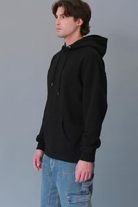 Sudadera con Capucha para Hombre, Color Sólido, 100% Algodón, Felpa, Corte Regular, Casual, con Bolsillo, Estilo Tejido Otoñal - Product Image 4