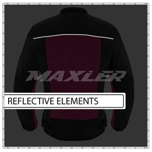 Chaqueta de Motocicleta para Hombre con Certificación CE, Forro Impermeable Desmontable, Cuello Alto, Decoración con Patrones, Paneles de Malla Transpirable - Product Image 6