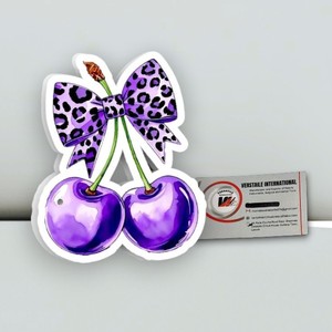 Paleta de Extensión de Pestañas Acrílica Magnética Personalizada con Diseño de Lazo de Leopardo, Cereza Morada, Flor y Corazón, para Herramientas de Belleza - Product Image 3