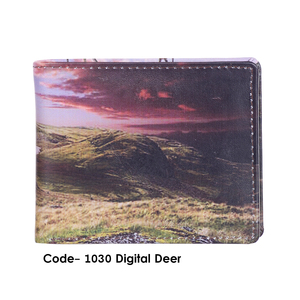 Cartera de Cuero Genuino para Hombre, con Bloqueo RFID, Diseño Delgado, con Impresión Digital Personalizada, para Tarjetas y Billetes - Product Image 1