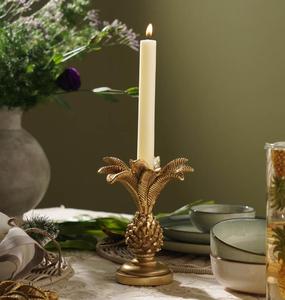 Golden Pineapple Candle Stand <b>Brass</b> Home Decoration Durable Metal Holder - Product Image 3
