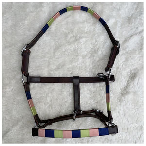 Asiento inglés de alta calidad, estilo caballo, Halter, latón macizo, accesorio de hebilla, Polo de gama alta, cuero cosido - Product Image 2