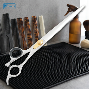 2026 Barber Scissors Stainless Steel Smooth Edge With Silicon <b>Rubber</b> <b>Rings</b> Customized Logos - Product Image 4