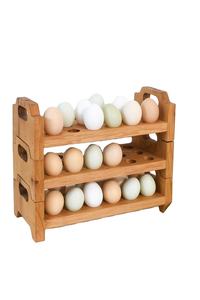 Estantes y Unidades de Almacenamiento de Huevos de Madera en Forma de Huevo de 4 Niveles a Precio Competitivo de la India - Product Image 3
