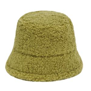 SIDDIQUI HOSINEX Women Adult Faux Fur Solid Laminated Casual Plush Dyed Washed Ripped Warm Bow Bucket Hat - Product Image 2