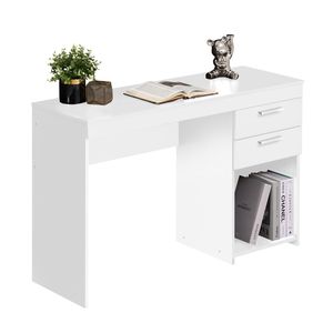 Techni Mobili Home Office Poste de travail blanc avec rangement Bureau d'ordinateur - Product Image 2