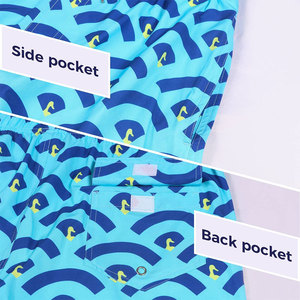 Shorts de jogging pour hommes avec cordon de serrage et poches latérales, imprimés par sublimation, shorts de plage et de natation respirants à séchage rapide, shorts de fitness - Product Image 5