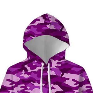 เสื้อฮู้ดผู้ชายแบบสวมหัว ผ้าฝ้าย 100% ระบายอากาศได้ดี พิมพ์ลายแบบ Sublimation สำหรับฤดูหนาว มีกระเป๋า  สำหรับเล่นกีฬา ออกกำลังกาย และสวมใส่ลำลอง - Product Image 3