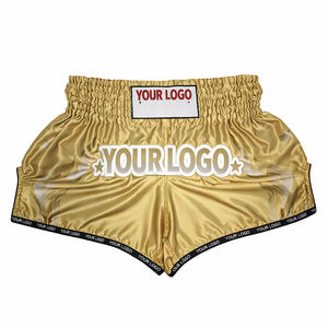 Pantalones Cortos Profesionales Personalizados de Muay Thai con Diseño de Llama, Pantalones Cortos de Boxeo de Satén, Pantalones Cortos de Kickboxing de Ajuste Atlético, OEM, con Abertura Ancha en la Pierna - Product Image 1