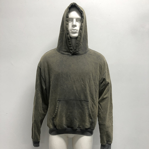 Sudadera con Capucha Unisex Personalizada, Manga Larga, Tejido Grueso, Estampado Completo, Casual, con Logotipo Bordado en el Dobladillo, Lavado Ácido, Transpirable, 100% - Product Image 1