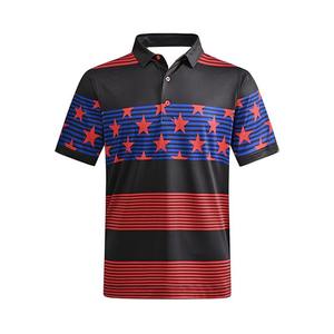 Camiseta de Polo de Golf para Hombre, Nuevo Estilo Primavera Otoño, Logotipo Personalizado, Deportiva, Holgada, de Secado Rápido, a Rayas, Transpirable - Product Image 1