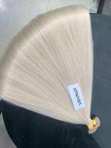 ผมปลอมสำหรับต่อผมมนุษย์บริสุทธิ์20นิ้วฟอกสองชั้นแบบตรง100กรัม - Product Image 6