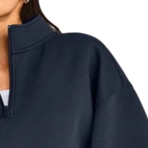 Sweat-shirt tendance pour femme, coupe ample, pull à manches longues, col rond, doux et chaud, haut décontracté, vêtements streetwear à la mode pour l'automne - Product Image 6