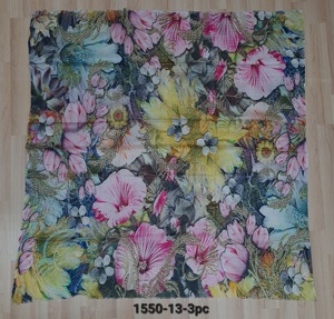 100% Fine Organic Digital Printed <b>Square</b> <b>Scarves</b> - Product Image 4