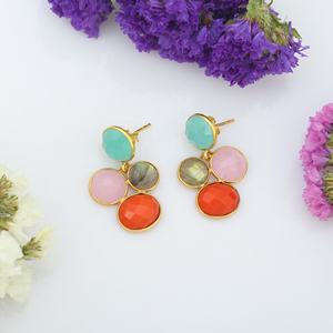 Alta calidad 925 plata esterlina Mujer y Niña clásico elegante hecho a mano venta al por mayor pendientes flexibles - Product Image 5