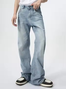 Jean en denim QYS taille haute, coupe skinny droite, respirant, écologique, résistant à la décoloration, délavage clair, design vintage, pour femme - Product Image 3