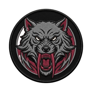 Parche Bordado de Calavera y Corazón, Insignias Termoadhesivas para Ropa, Aplique Redondo Gótico de Amor, Etiqueta Personalizada DIY para Chaqueta de Motero y Camisa - Product Image 6