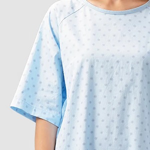 Uniformes de Hospital de Algodón con Logotipo Personalizado, Batas para Pacientes de Manga Corta y Larga con Espalda - Product Image 6