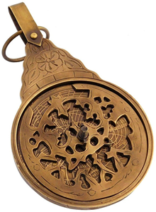 Astrolabio Antiguo de Latón, Instrumento de Navegación Astronómica Vintage, Herramienta Científica Náutica Decorativa, Decoración de Pared Marítima Histórica - Product Image 2