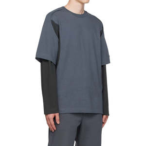 Camiseta Casual de Doble Manga para Hombre, Transpirable, Ligera, de Tela de Algodón, Ropa Moderna de Moda Urbana - Product Image 6
