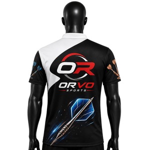 Maillot de fléchettes personnalisé ORVO SPORTS, chemise décontractée, impression par sublimation, motif 3D, unisexe, 100% polyester, séchage rapide, respirant - Product Image 4