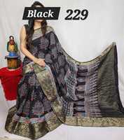 Robe trapèze en tissu modal imprimé indigo, style sari, tenue ethnique pour femme, pour occasions formelles